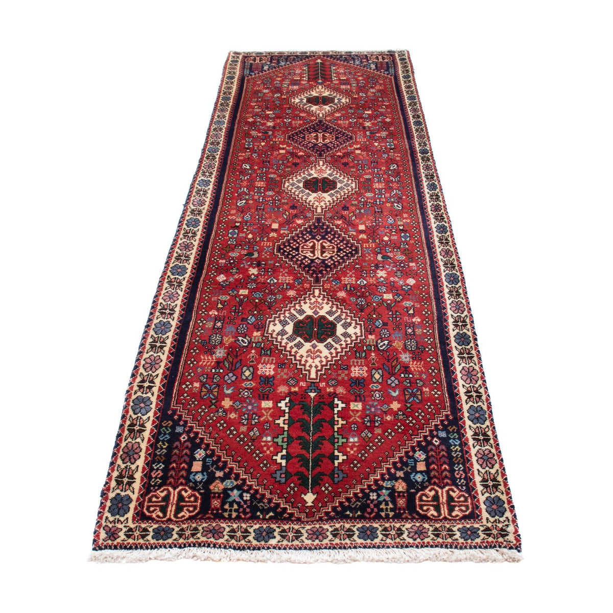 Loper Perzisch Tapijt - Nomadisch - 297 x 77 cm - donkerrood