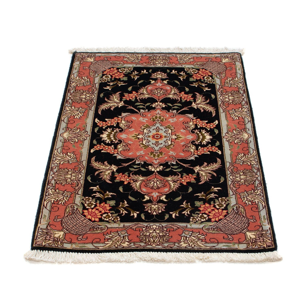 Perzisch tapijt - Tabriz - Royal - 90 x 60 cm - donkerblauw
