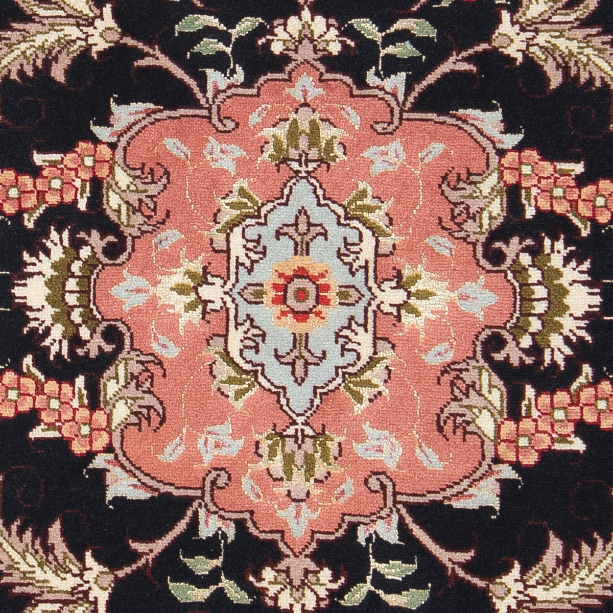 Perzisch tapijt - Tabriz - Royal - 90 x 60 cm - donkerblauw