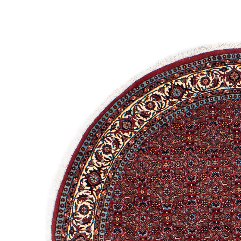Perzisch tapijt - Bijar rond  - 160 x 160 cm - donkerrood