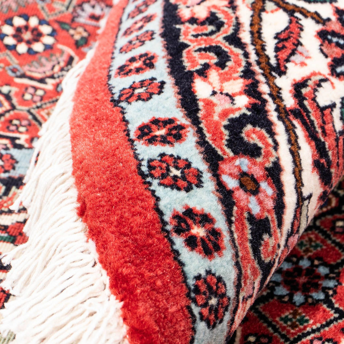 Perzisch tapijt - Bijar rond  - 160 x 160 cm - donkerrood