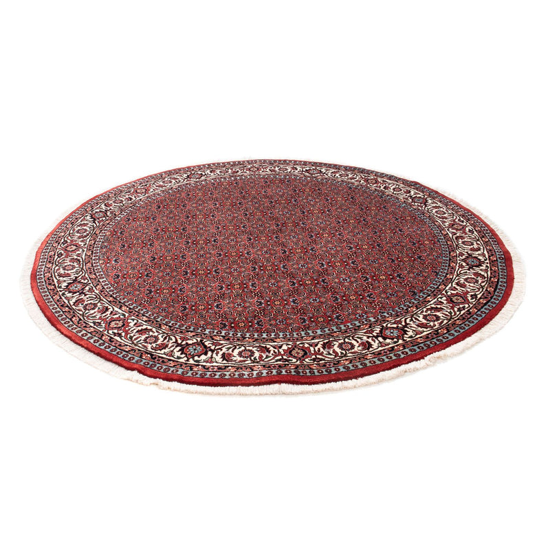 Perzisch tapijt - Bijar rond  - 160 x 160 cm - donkerrood