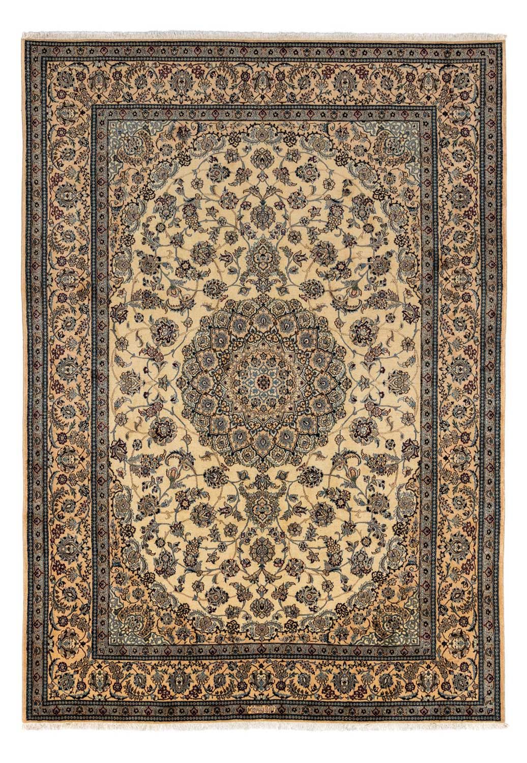 Perzisch tapijt - Nain - Koninklijk - 345 x 246 cm - beige