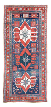 Loper Perzisch Tapijt - Nomadisch - 380 x 170 cm - donkerblauw