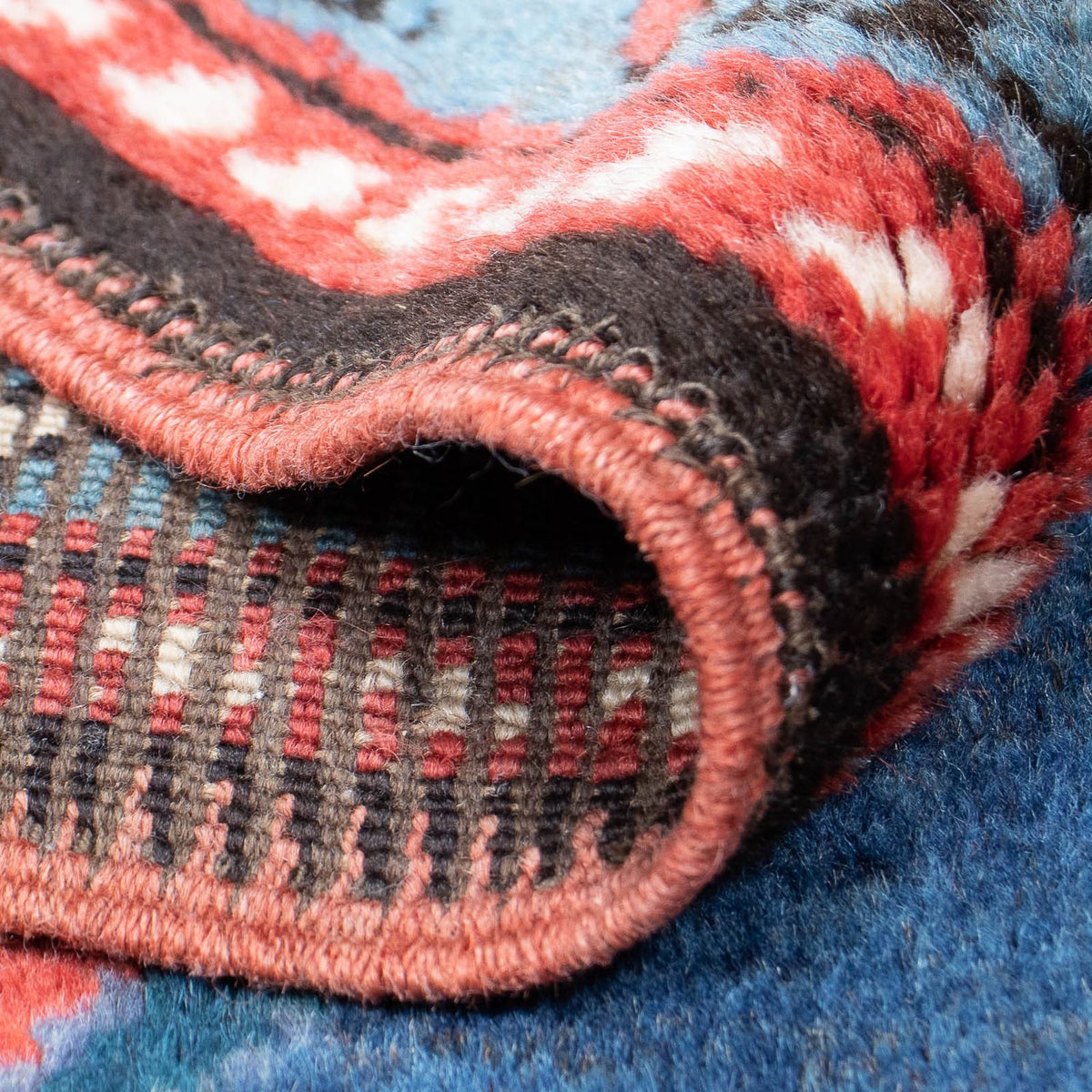 Loper Perzisch Tapijt - Nomadisch - 380 x 170 cm - donkerblauw