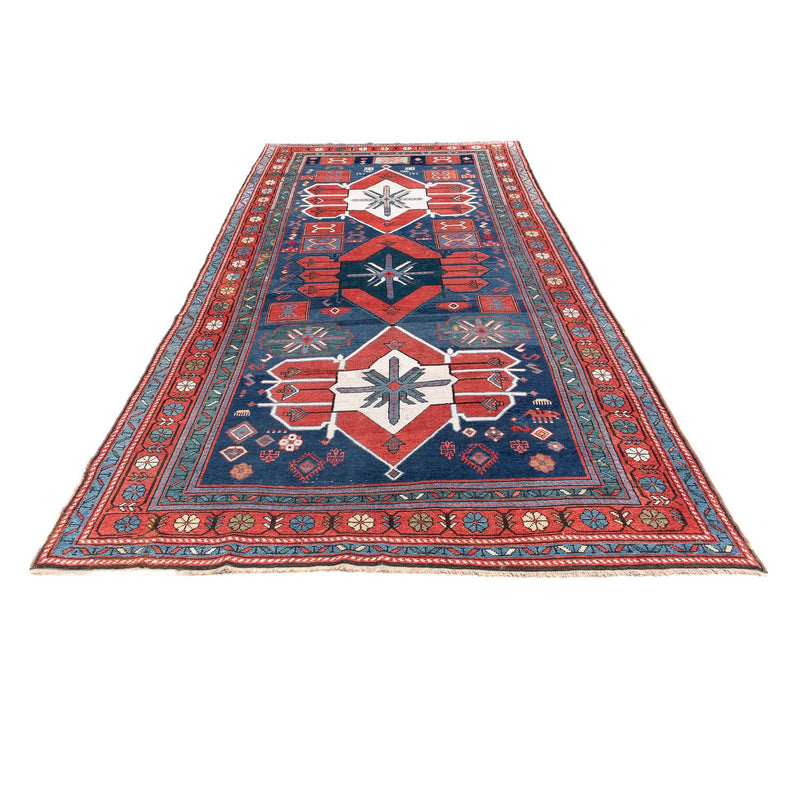Loper Perzisch Tapijt - Nomadisch - 380 x 170 cm - donkerblauw