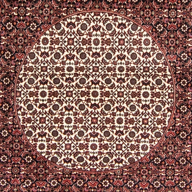 Perzisch tapijt - Bijar rond  - 247 x 247 cm - donkerrood