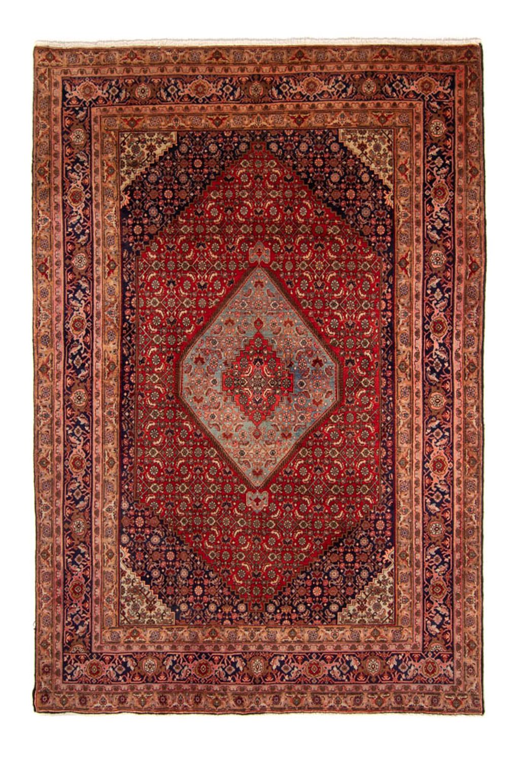 Perzisch tapijt - Bijar - 332 x 228 cm - donkerrood