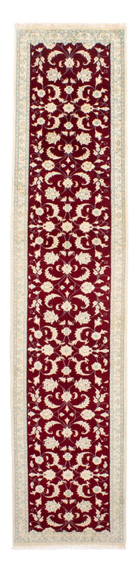Loper Perzisch tapijt - Nain - 382 x 83 cm - donkerrood