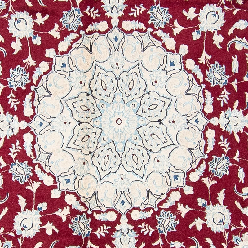 Perzisch tapijt - Nain rond  - 293 x 293 cm - donkerrood