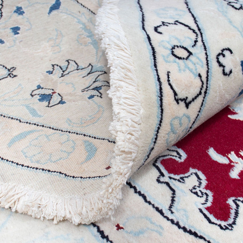 Perzisch tapijt - Nain rond  - 293 x 293 cm - donkerrood