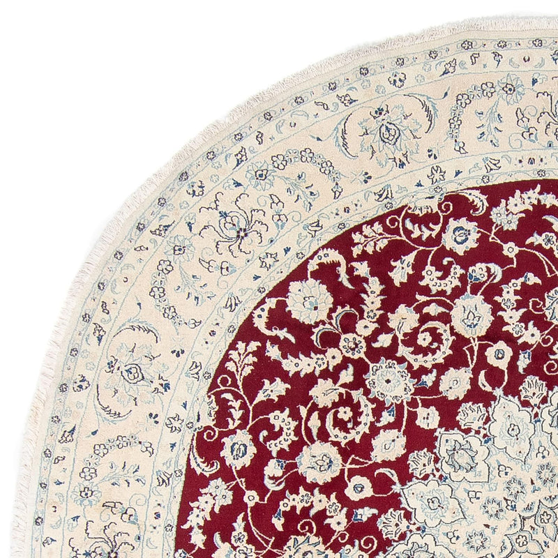 Perzisch tapijt - Nain rond  - 300 x 300 cm - donkerrood