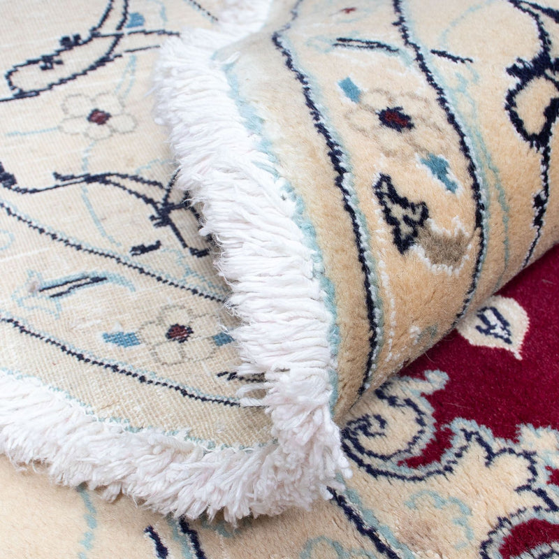 Perzisch tapijt - Nain rond  - 246 x 246 cm - donkerrood