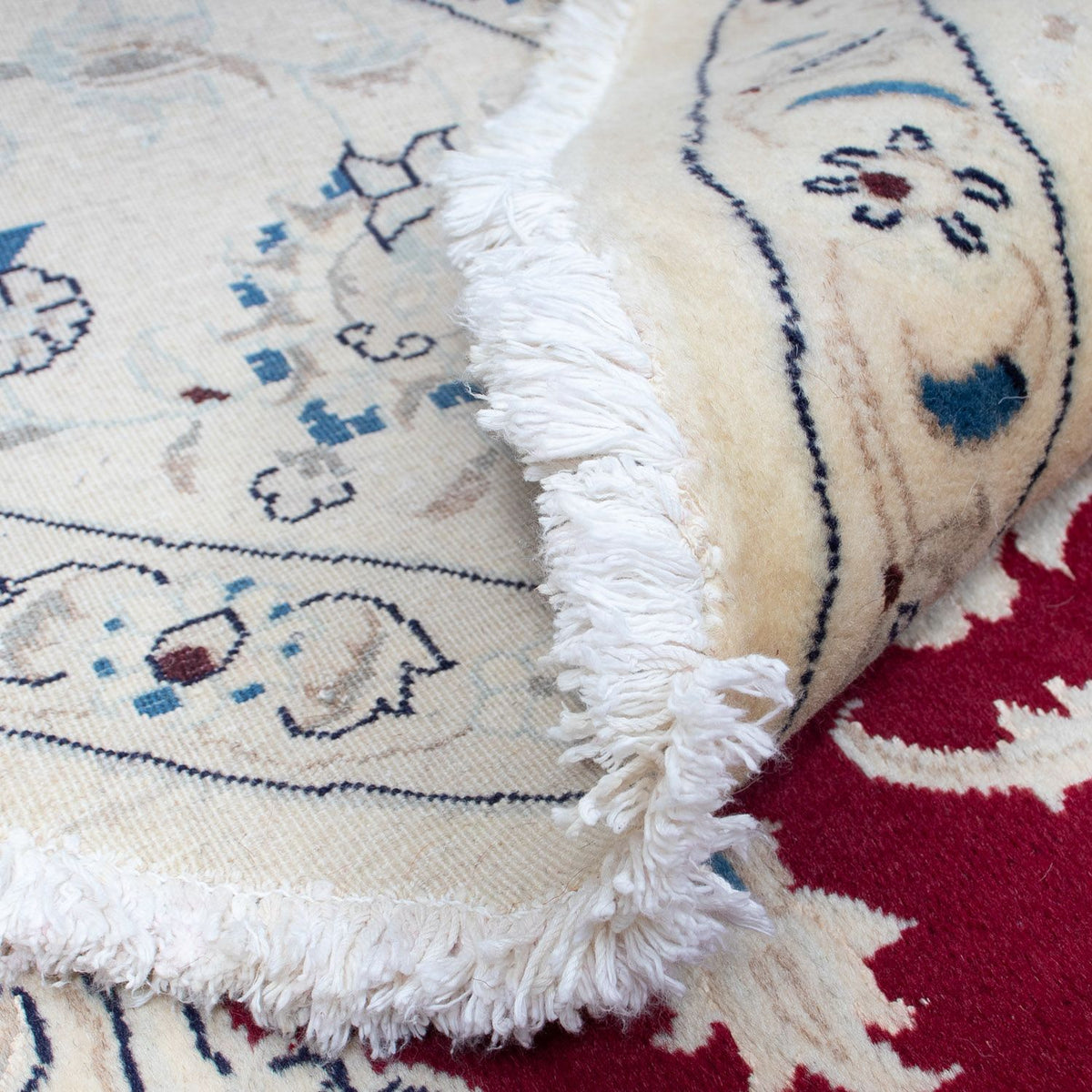 Perzisch tapijt - Nain rond  - 280 x 280 cm - donkerrood