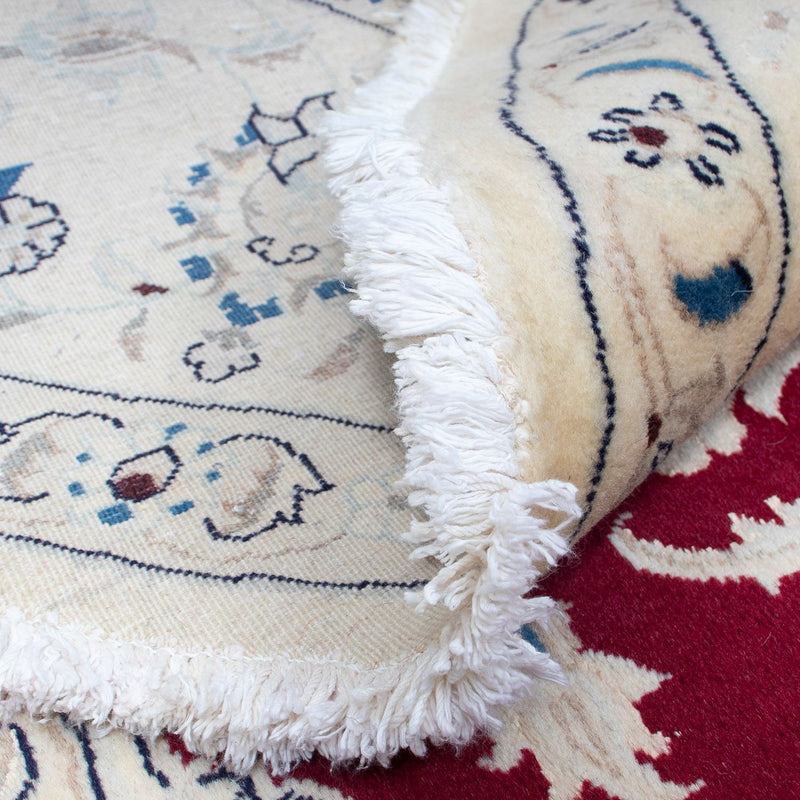 Perzisch tapijt - Nain rond  - 280 x 280 cm - donkerrood