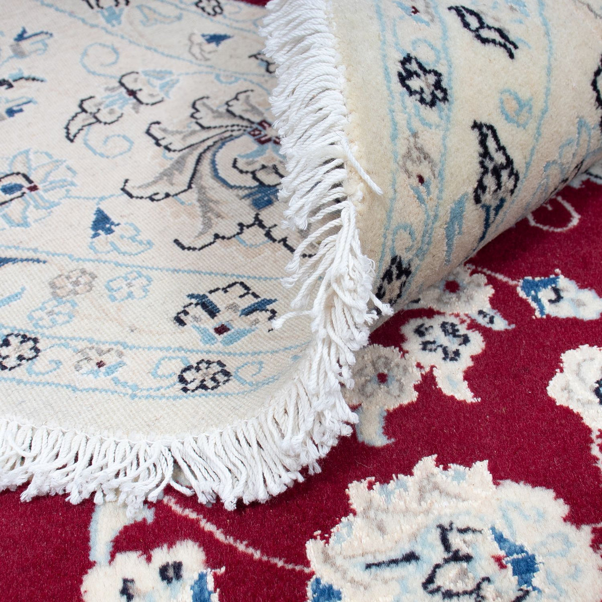 Perzisch tapijt - Nain rond  - 302 x 302 cm - donkerrood