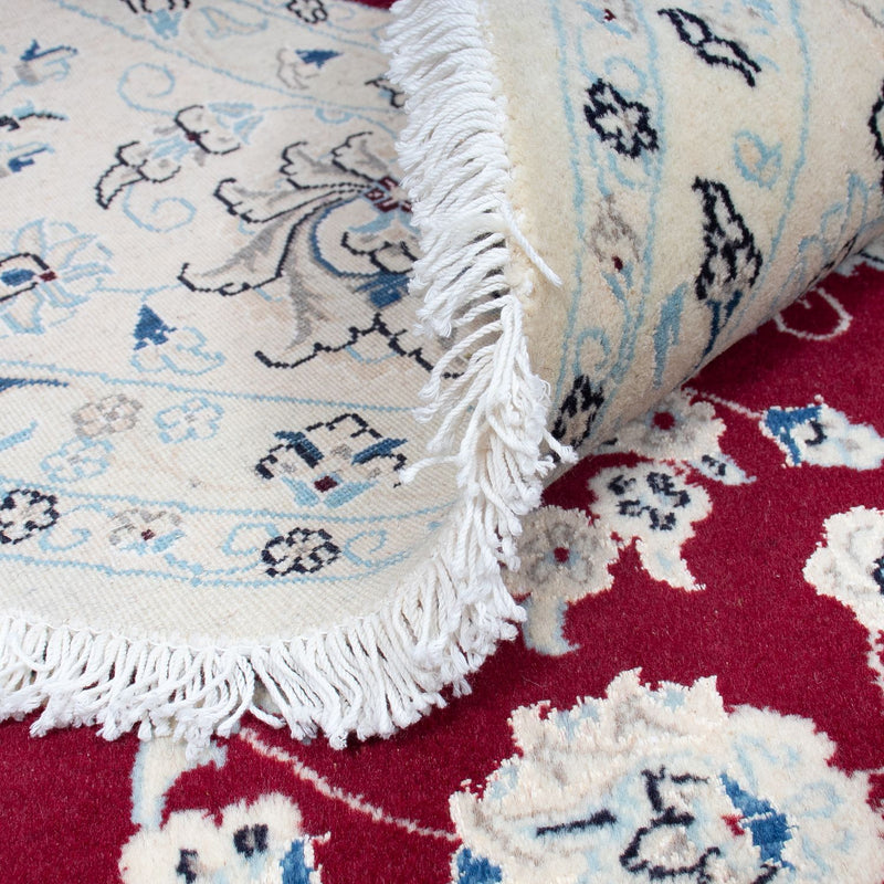 Perzisch tapijt - Nain rond  - 302 x 302 cm - donkerrood