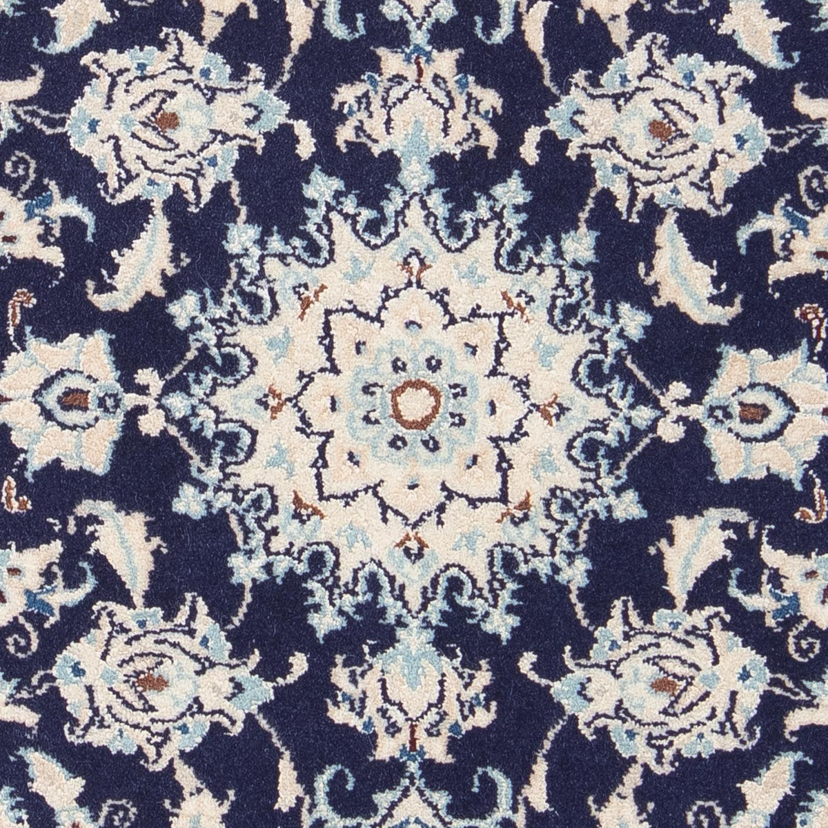 Perzisch tapijt - Nain - Koninklijk - 85 x 55 cm - donkerblauw