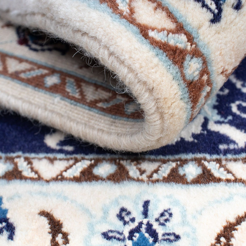 Perzisch tapijt - Nain - Koninklijk - 85 x 55 cm - donkerblauw