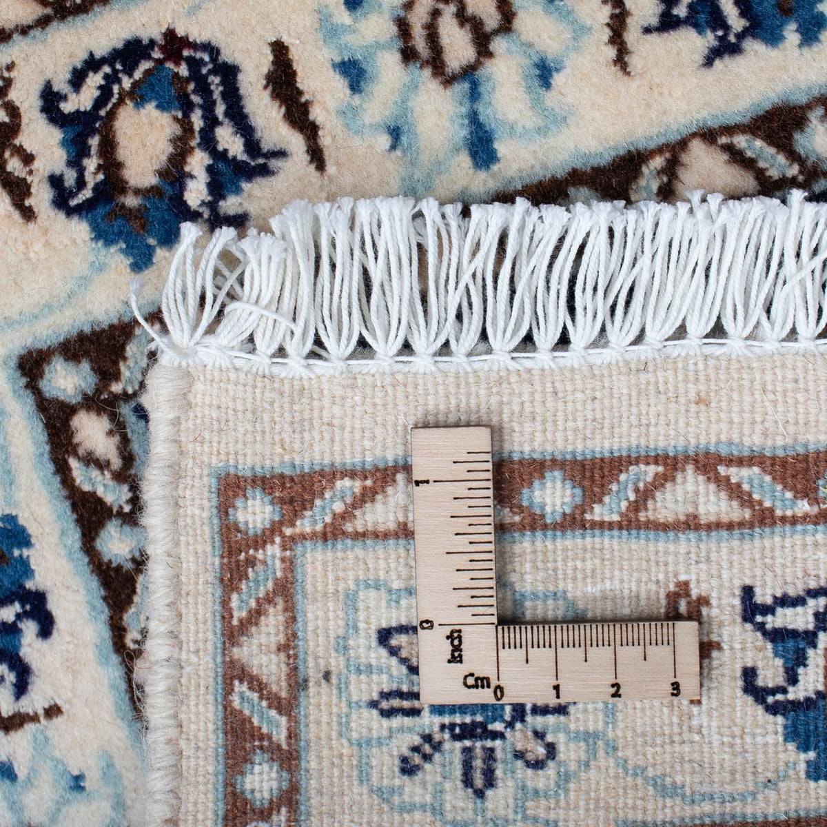 Perzisch tapijt - Nain - Koninklijk - 85 x 55 cm - donkerblauw