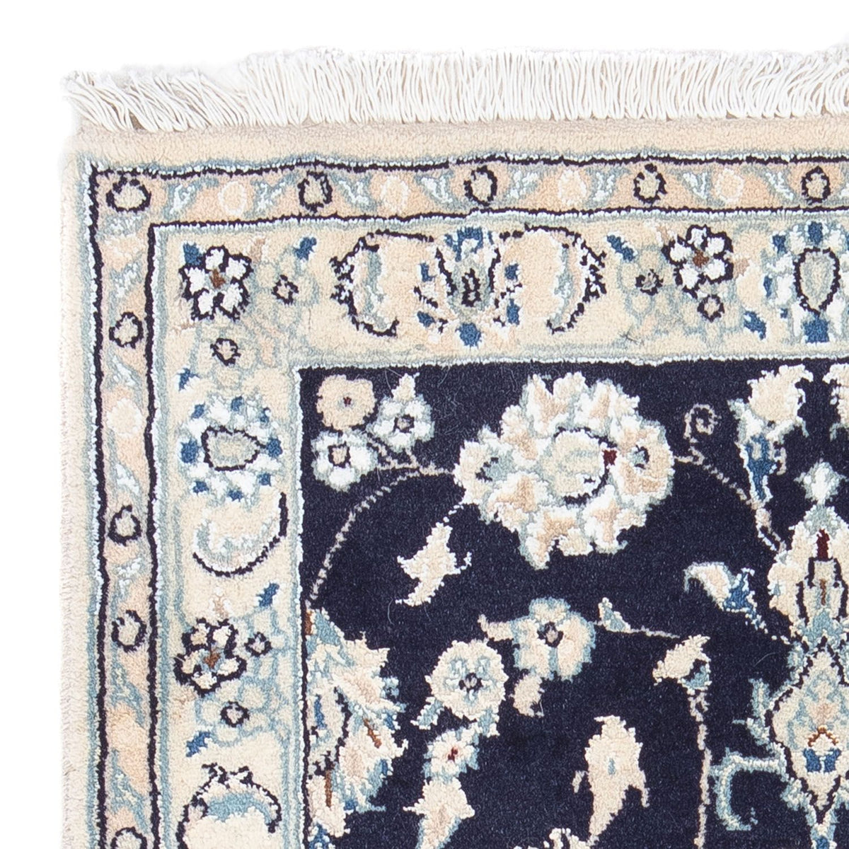 Perzisch tapijt - Nain - 85 x 55 cm - donkerblauw