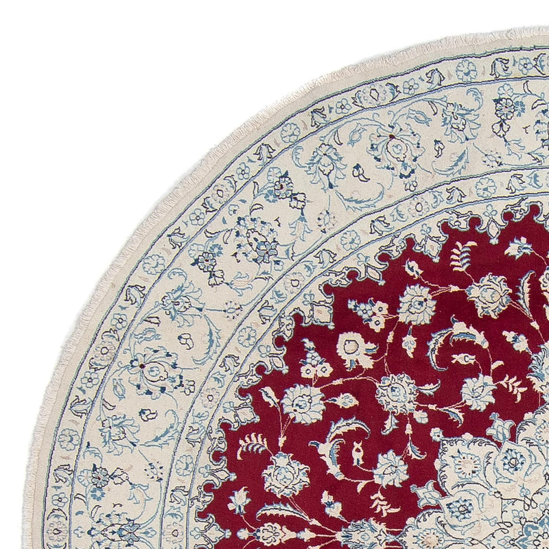 Perzisch tapijt - Nain rond  - 290 x 290 cm - donkerrood