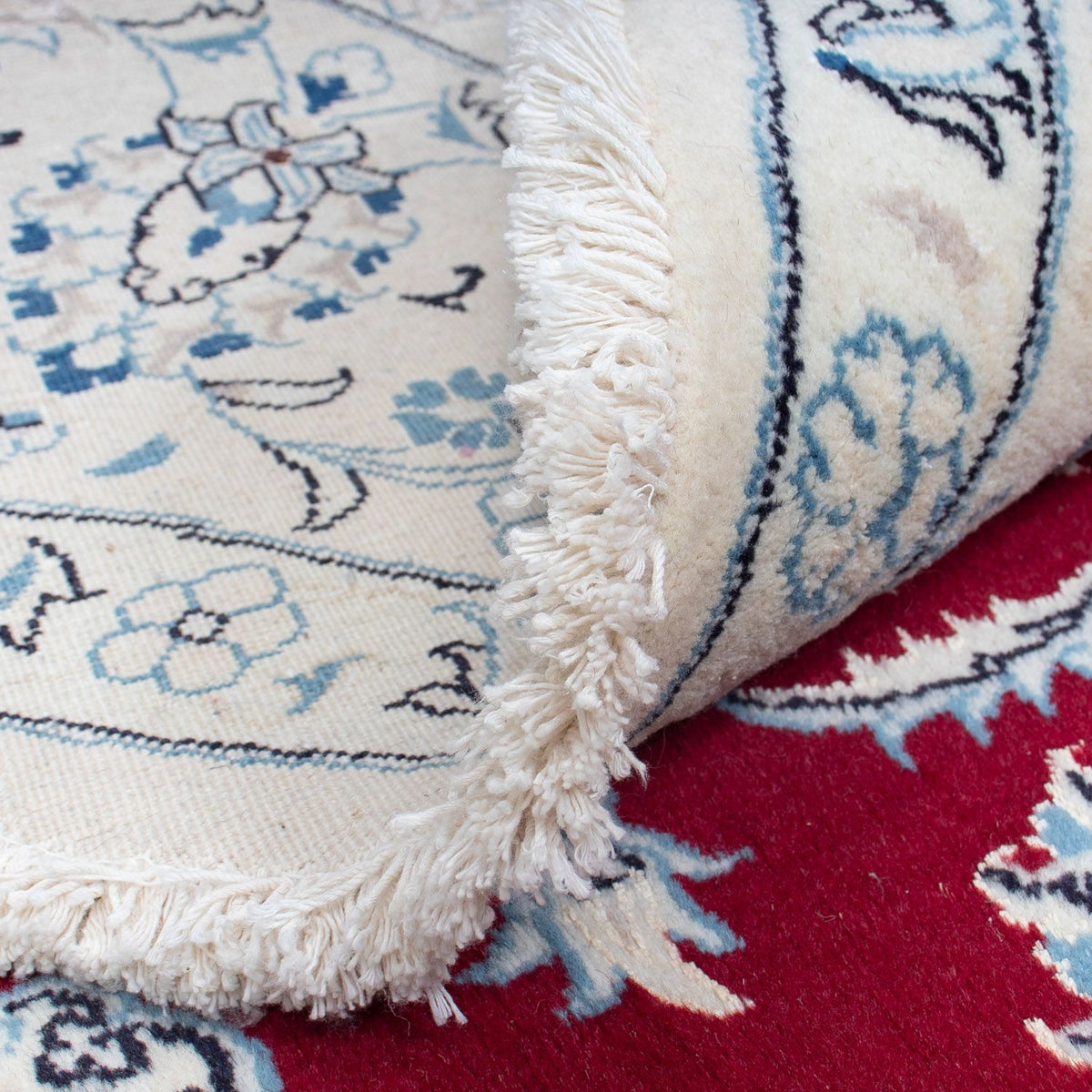 Perzisch tapijt - Nain rond  - 290 x 290 cm - donkerrood