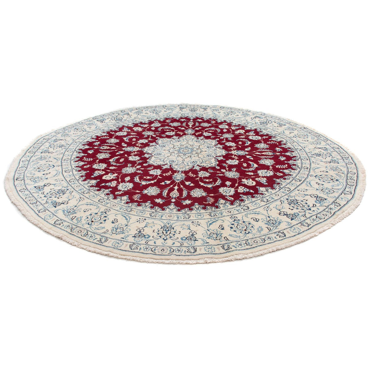 Perzisch tapijt - Nain rond  - 290 x 290 cm - donkerrood