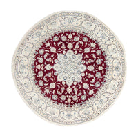 Perzisch tapijt - Nain rond  - 250 x 250 cm - donkerrood