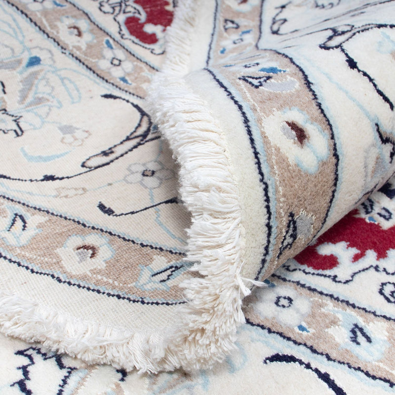 Perzisch tapijt - Nain rond  - 245 x 245 cm - donkerrood