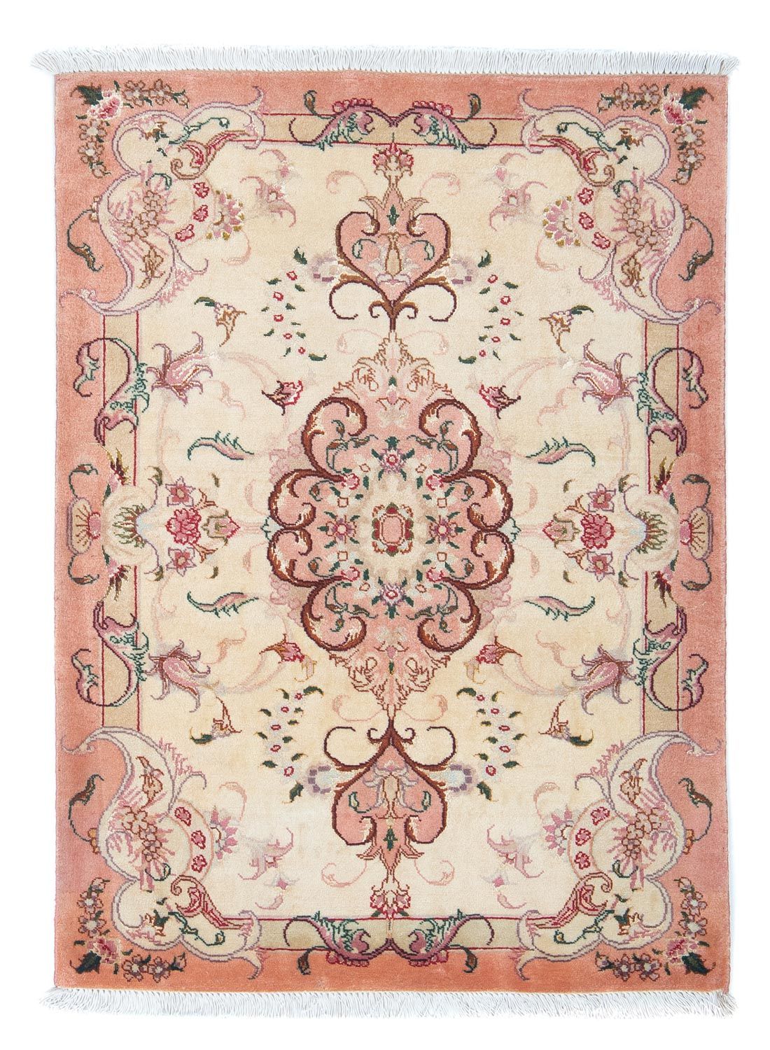 Perzisch tapijt - Tabriz - Royal - 90 x 60 cm - beige