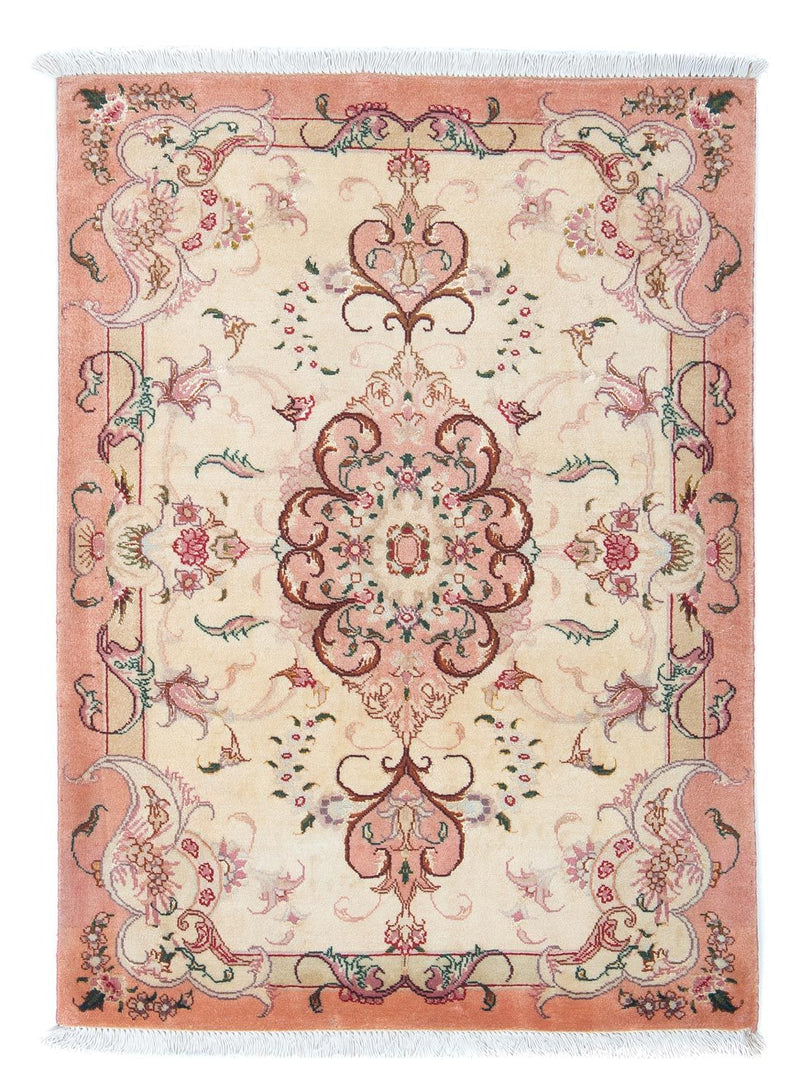 Perzisch tapijt - Tabriz - Royal - 90 x 60 cm - beige