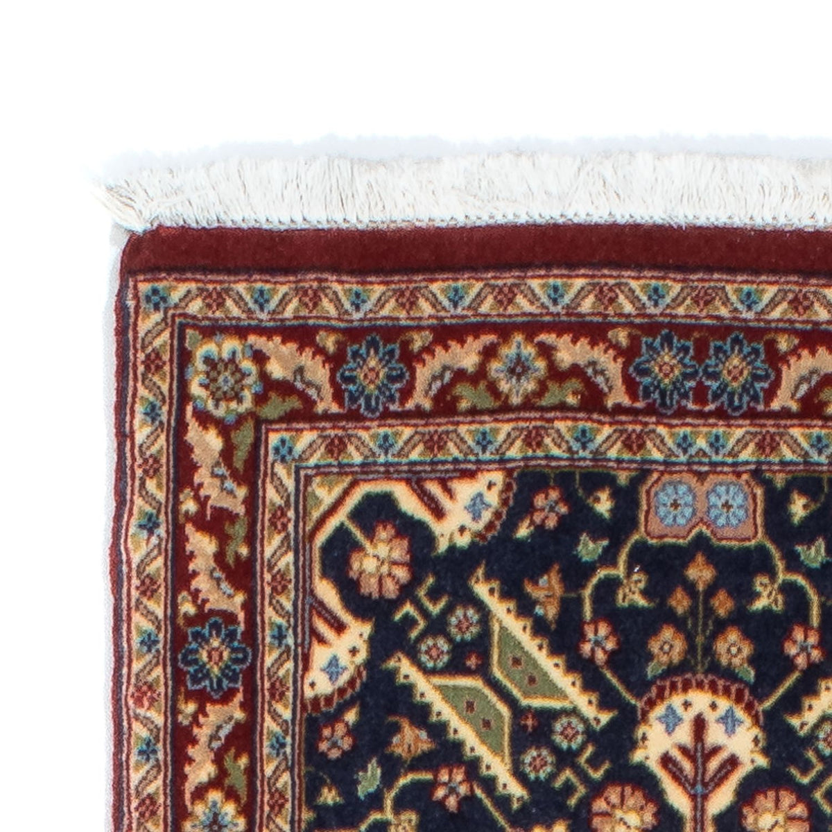 Loper Perzisch tapijt - Ghom - 200 x 51 cm - veelkleurig