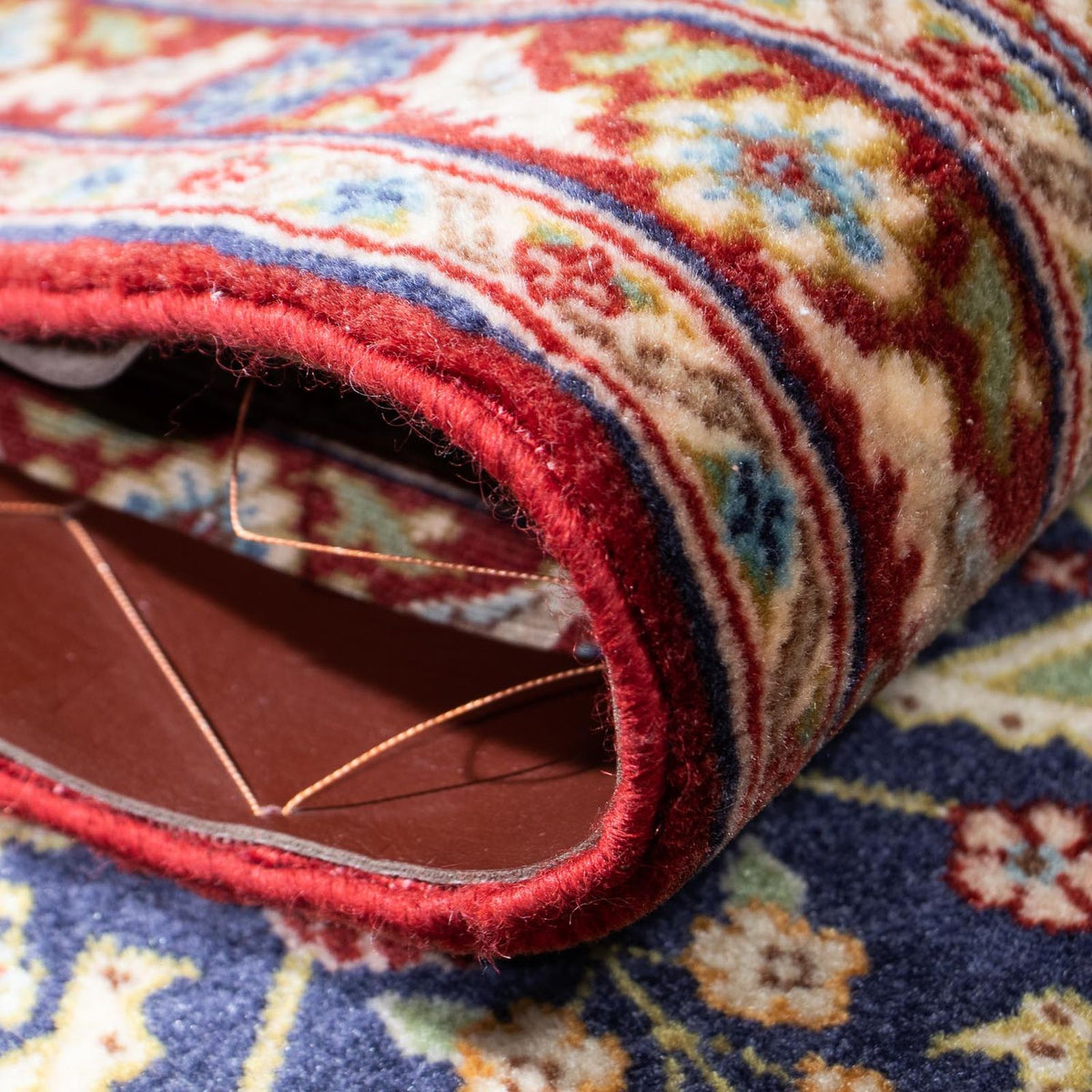 Loper Perzisch tapijt - Ghom - 200 x 51 cm - veelkleurig