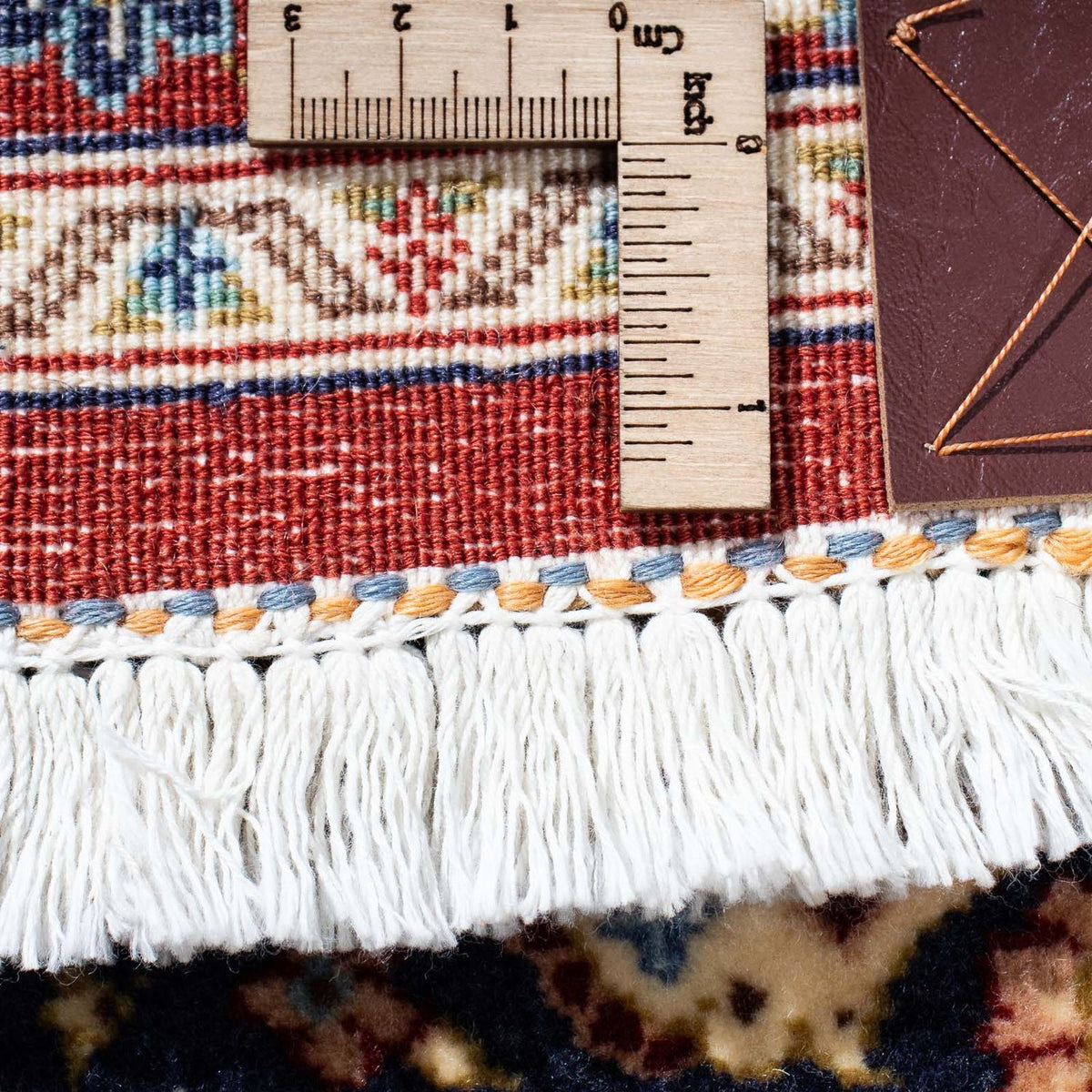 Loper Perzisch tapijt - Ghom - 200 x 51 cm - veelkleurig