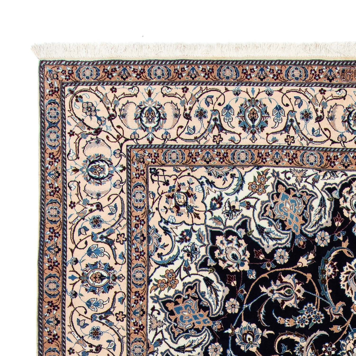 Perzisch tapijt - Nain - Koninklijk - 302 x 203 cm - zwart