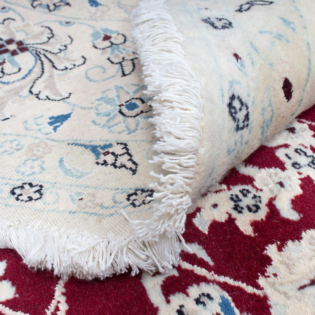 Perzisch tapijt - Nain rond  - 293 x 293 cm - donkerrood