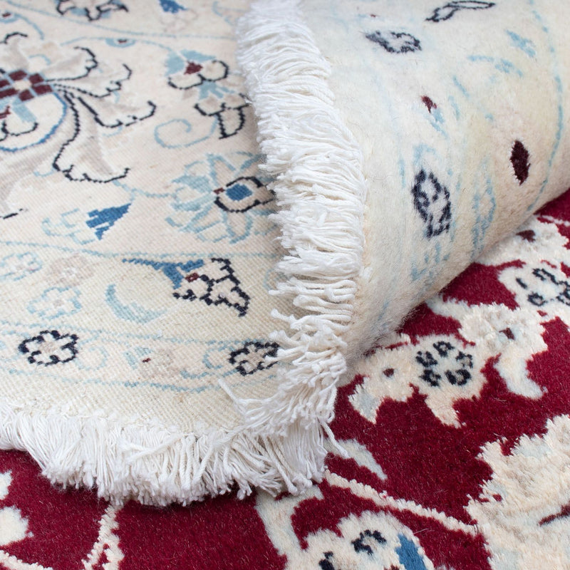 Perzisch tapijt - Nain rond  - 293 x 293 cm - donkerrood