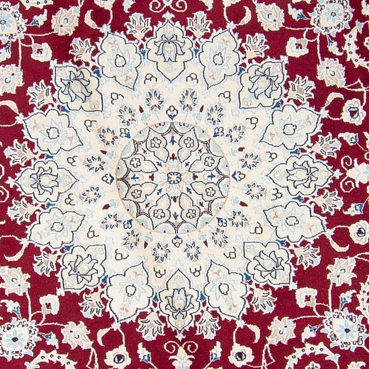 Perzisch tapijt - Nain rond  - 295 x 295 cm - donkerrood