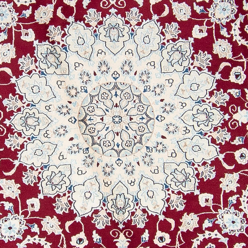 Perzisch tapijt - Nain rond  - 295 x 295 cm - donkerrood