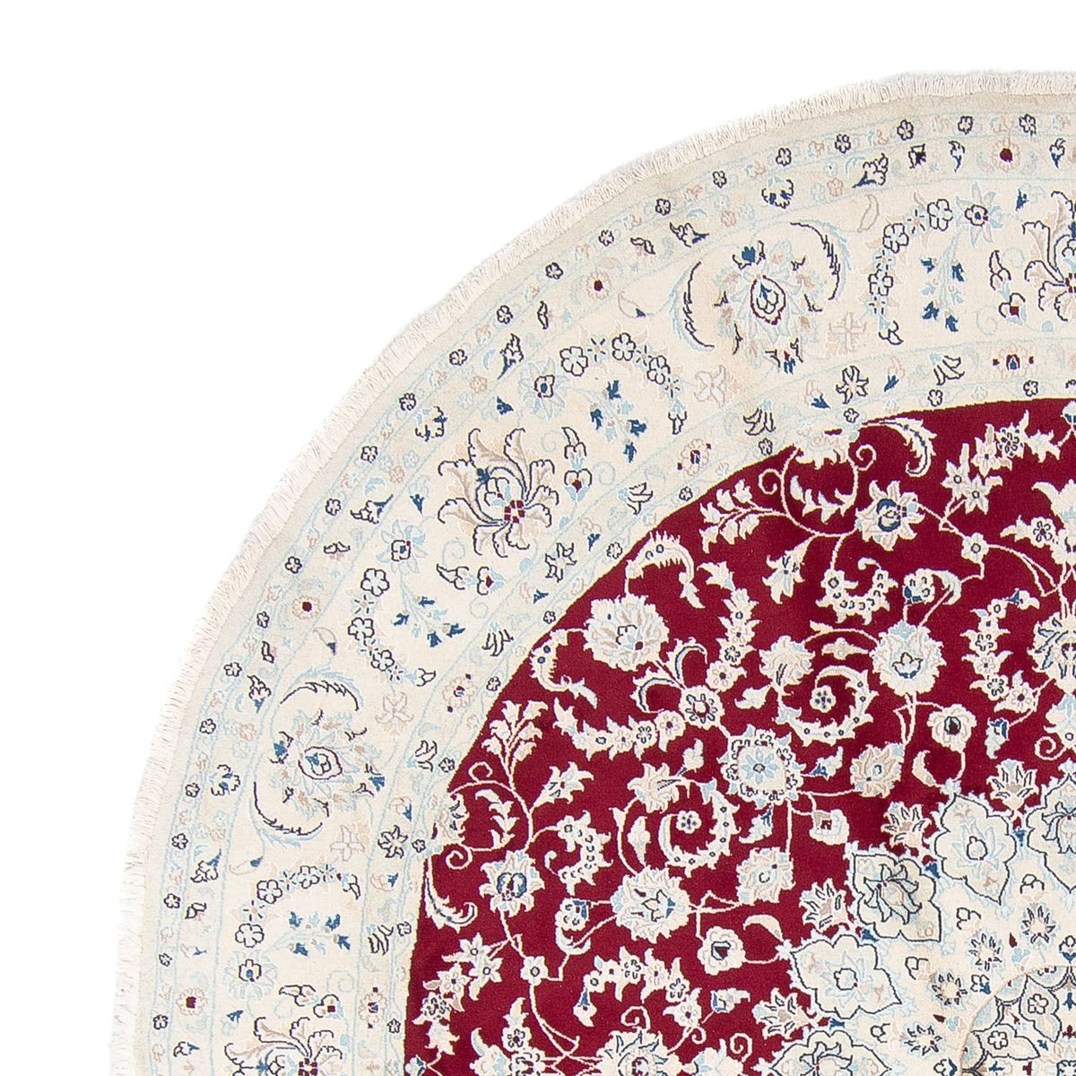 Perzisch tapijt - Nain rond  - 295 x 295 cm - donkerrood