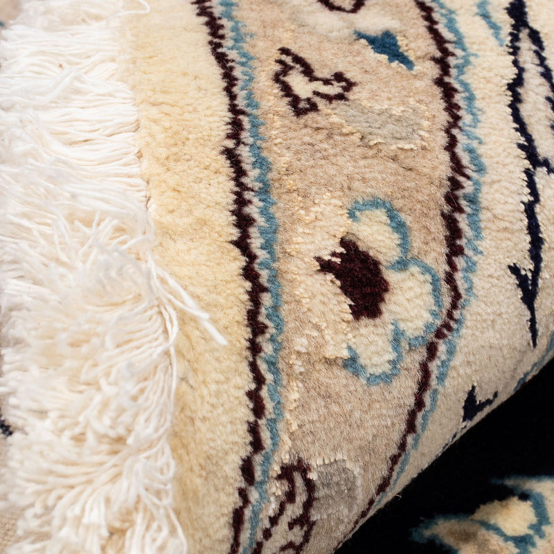 Perzisch tapijt - Nain rond  - 243 x 243 cm - donkerblauw