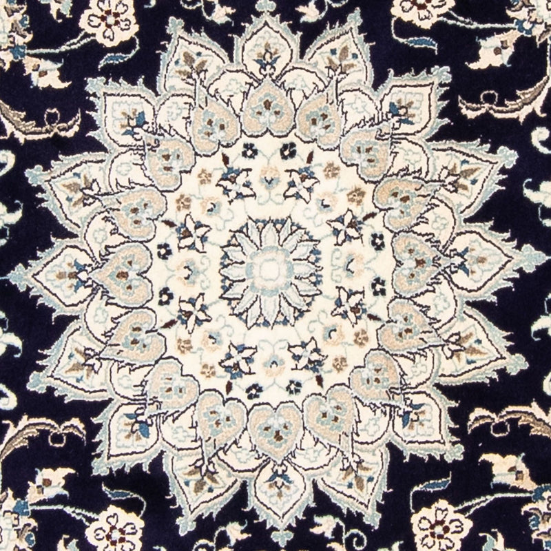 Perzisch tapijt - Nain rond  - 243 x 243 cm - donkerblauw