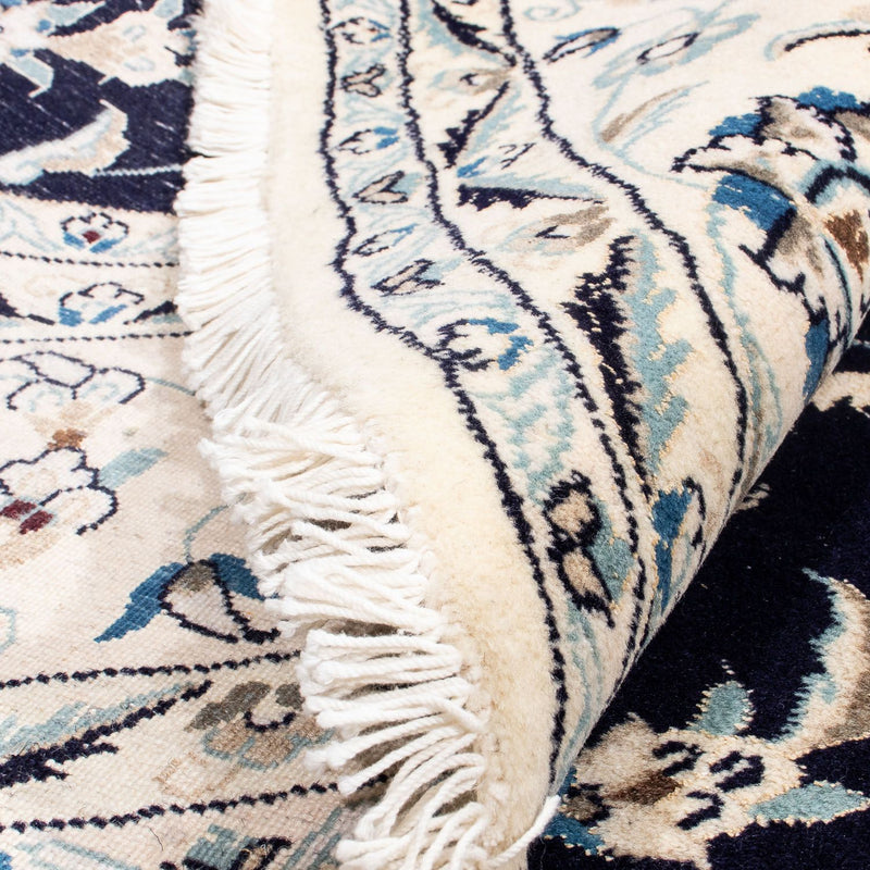 Perzisch tapijt - Nain rond  - 243 x 243 cm - donkerblauw
