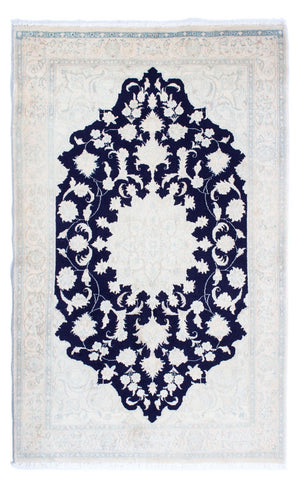 Perzisch tapijt - Nain - Koninklijk - 198 x 123 cm - beige