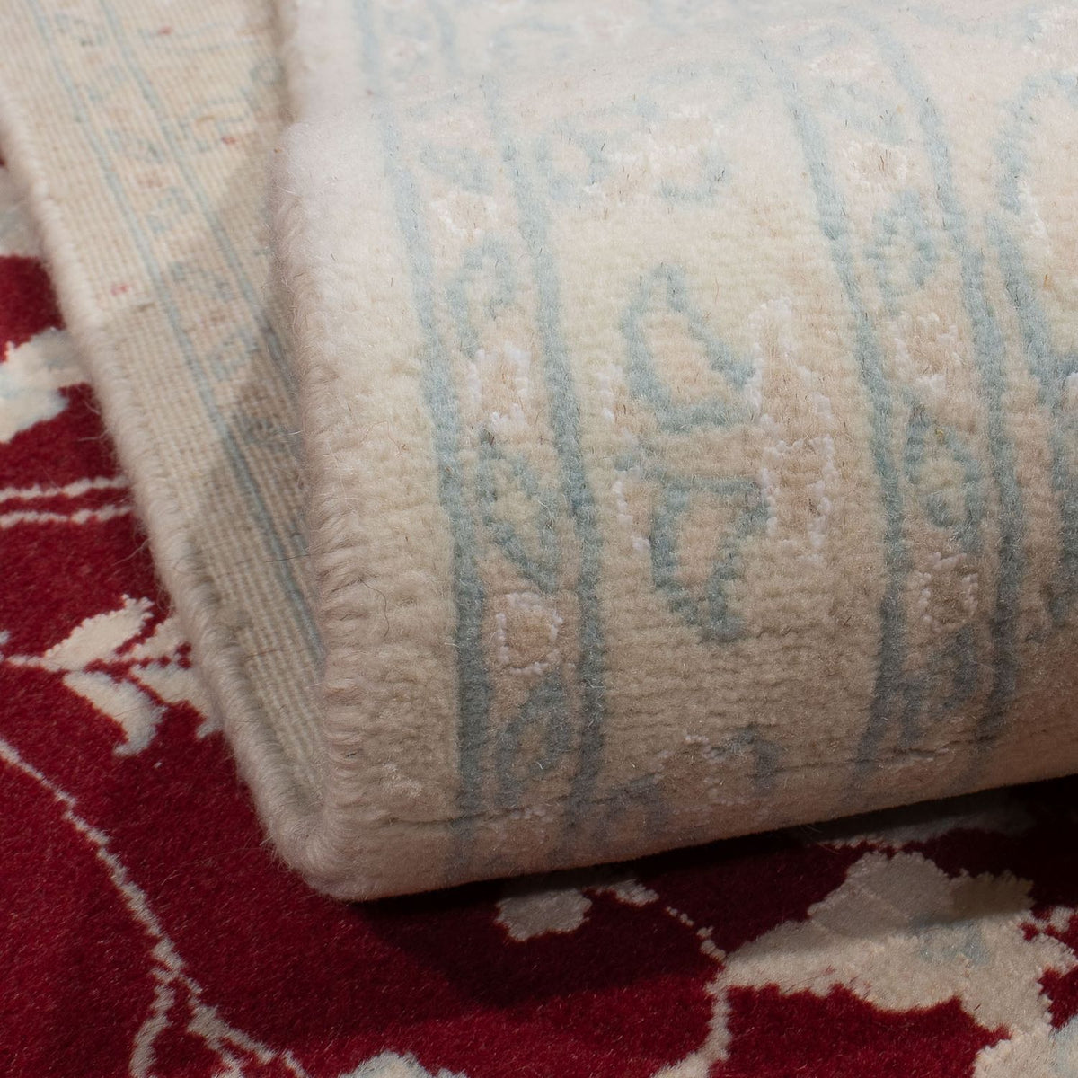 Perzisch tapijt - Nain - Koninklijk - 290 x 197 cm - donkerrood