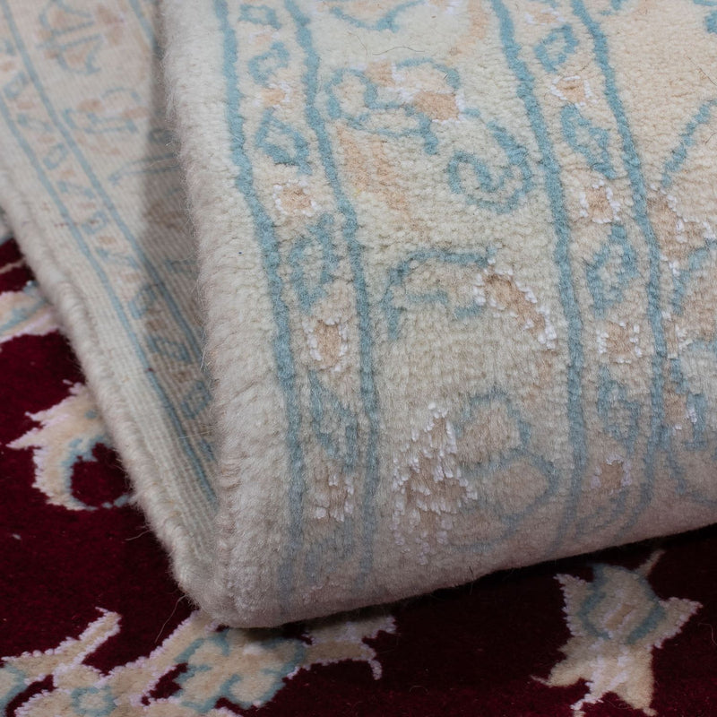 Perzisch tapijt - Nain - Koninklijk - 293 x 200 cm - donkerrood