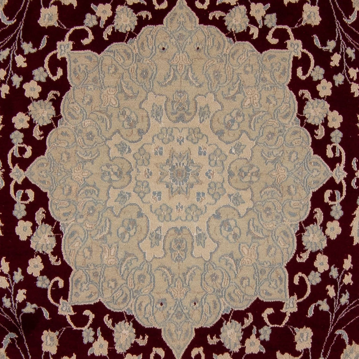 Perzisch tapijt - Nain - 341 x 248 cm - donkerrood