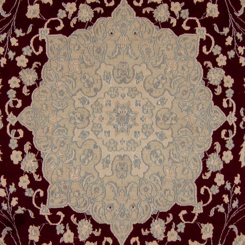 Perzisch tapijt - Nain - 341 x 248 cm - donkerrood