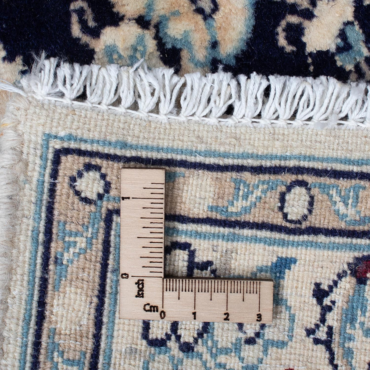 Perzisch tapijt - Nain - Koninklijk - 94 x 56 cm - donkerblauw